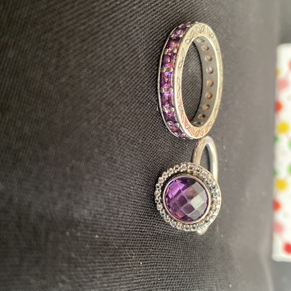 Pandora Ring Set Size 9 - Picture 2 of 3